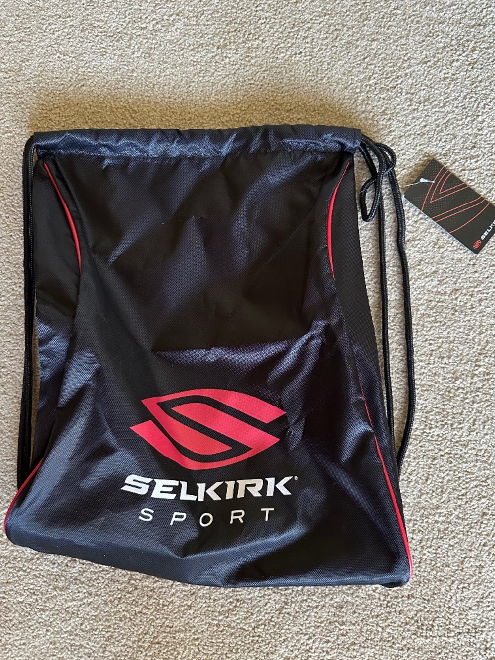 Selkirk Pickleball Backpack Sackpack Bag, Black, NWT
